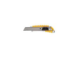 Нож STAYER "MASTER" металлический обрезиненный корпус, автостоп, 18мм 09143