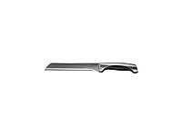 Нож LEGIONER "FERRATA" хлебный, рукоятка с металлическими вставками, лезвие из нержавеющей стали, 200мм 47943