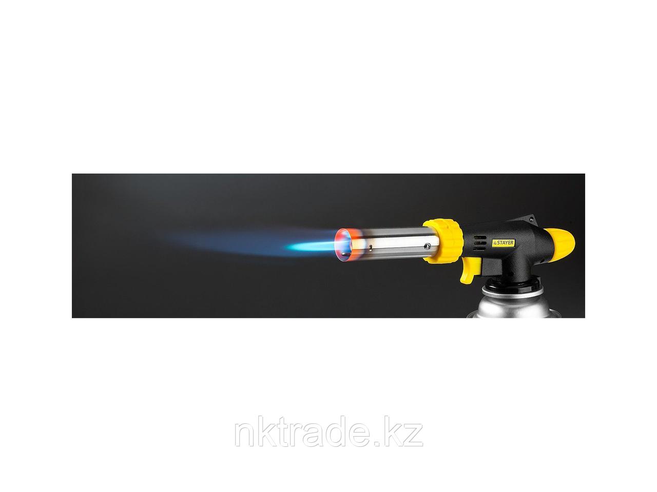 Газовая горелка "ProTerm" на баллон, STAYER "PROFESSIONAL" 55580, с пьезоподжигом, регулировка пламе - фото 2 - id-p61493771
