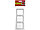 Панель СВЕТОЗАР "ГАММА" тройная вертикальная, цвет белый SV-54149-W, фото 2