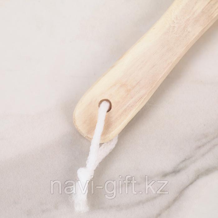 Щётка банная с ручкой и массажёром, натуральная щетина - фото 5 - id-p61505533
