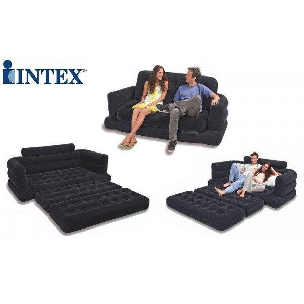Надувной матрас Intex 68566 трансформер (231*193*71 см)