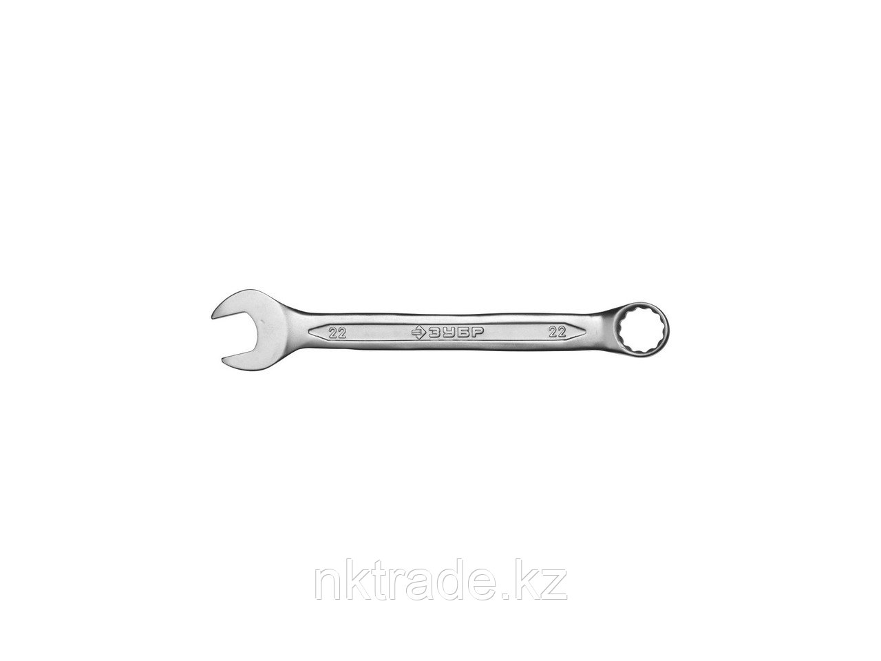 Ключ ЗУБР "МАСТЕР" гаечный комбинированный, Cr-V сталь, хромированный, 22мм 27087-22