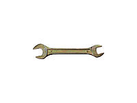 Ключ рожковый гаечный DEXX, желтый цинк, 10х12мм 27018-10-12