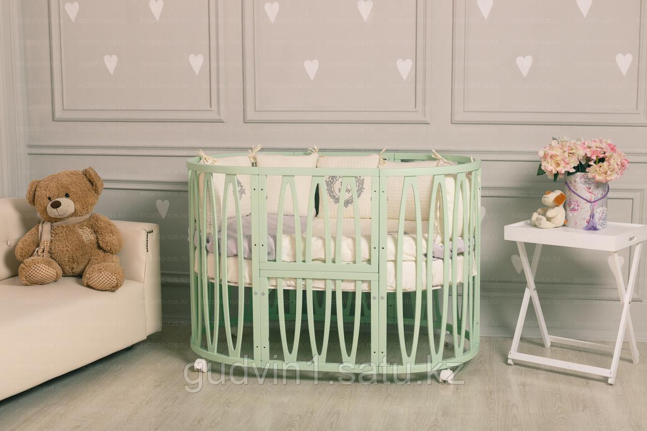 Кровать INCANTO ESTEL ACQUA 10 в 1, цвет фисташковый 00-92970