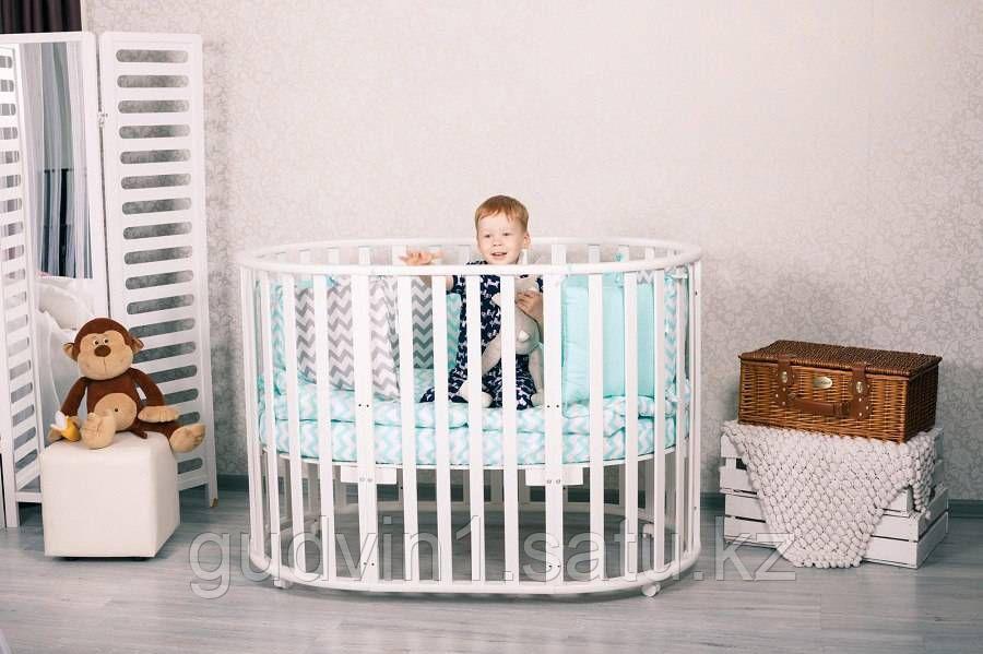 Кровать Incanto GIO Deluxe 8 в 1, цвет белый 00-77129