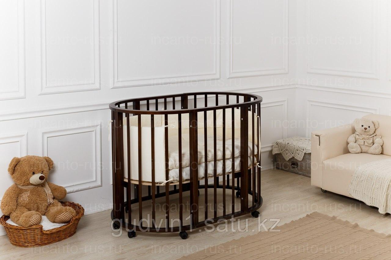 Кровать Incanto GIO Deluxe 8 в 1, шоколад 00-77133