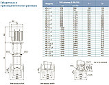 LVR 45-4 вертикальный многоступенчатый насос (15кВт | от 25 до 58 м3/час | от 59 до 98.5 м Напор), фото 6