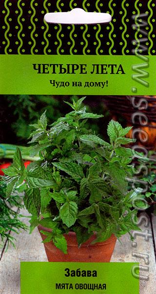Мята Забава овощная 20шт/Четыре лета/