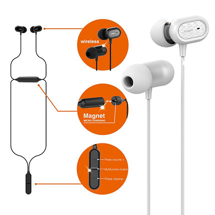 Наушники Moxom MOX37 Bluetooth Black, фото 2