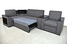 Комплект мягкой мебели Плаза 3, Серый, Нижегородмебель и К(Россия), фото 2