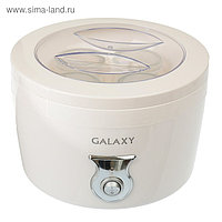 Йогуртница Galaxy GL 2695, 20 Вт, 0.4 л, 4 стеклянные емкости с крышками, белая