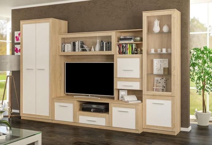 Стенка Симфония, Дуб Сонома, MEBEL SERVICE (Украина), фото 2