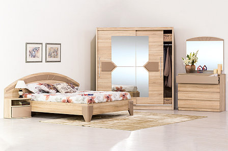 Комплект мебели для спальни Аляска, Дуб Сонома, MEBEL SERVICE(Украина), фото 2
