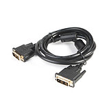 SHIP DV002-3P Интерфейсный кабель DVI, 18+1Male/18+1Male, Пол. пакет, 1.5 м, Чёрный, фото 3