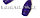 Булавы гимнастические фиолетовые (42х6 см) GF-00614, фото 4