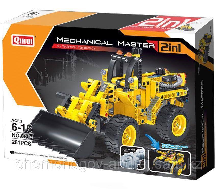 Конструктор QiHui Technics 6803 2в1 Mechanical Master бульдозер и танк