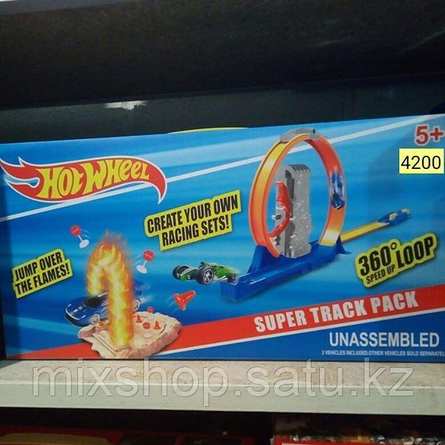 💥Игровой набор АВТО ТРЕК SUPER TRACK PACK Hot WHEEL 360°