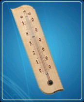 Термометр бытовой сувенирный Д-3, исп.5 (0...+50) ц.д.1, основание-дерево, 196х46мм