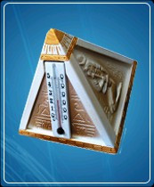 Термометр бытовой сувенирный "Пирамида"(0...+50) основание-гипс