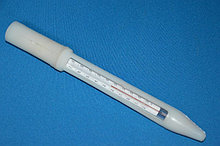 Термометр буртовой (орг.нап), ТС-7-М1 исп.3 (-20...+70), ц. д.1, L=185 мм, в защит.оправе