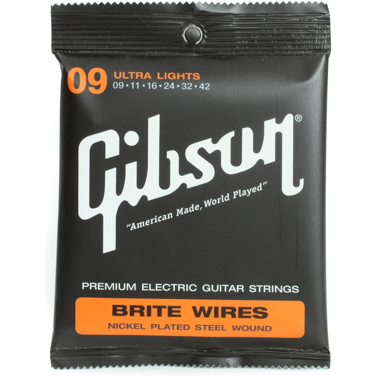 Струны электрогитарные Gibson Brite Wires SEG-700UL (9-42)