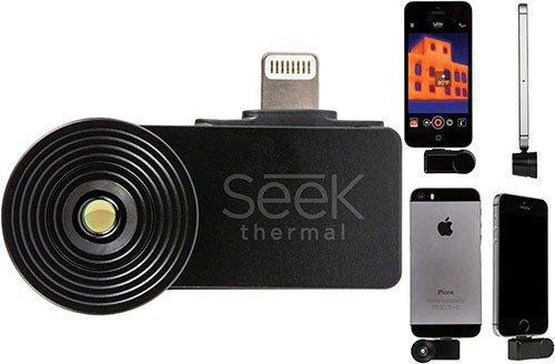 Тепловизор "Seek Thermal XR" вставляется в разъем смартфона (нажмите на изображение, чтобы увеличить)