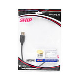 SHIP US108G-0.25P Переходник MICRO USB на USB 2.0, Пол. пакет, 0.25 м, Чёрный, фото 2