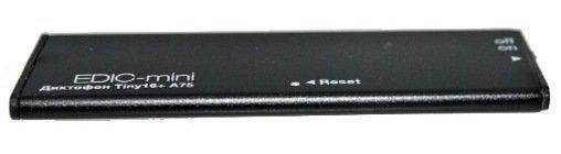 Посмотрите, насколько тонок диктофон "Edic-mini Tiny16+ A75"