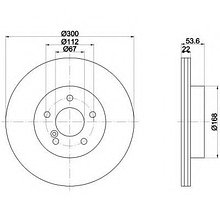 Тормозные диски Mercedes CLK (W208) Amg (объем 4.5 л., задние, Optimal)