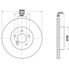 Тормозные диски Mercedes SLK (R170) 32 AMG Kompressor ( задние, Optimal)