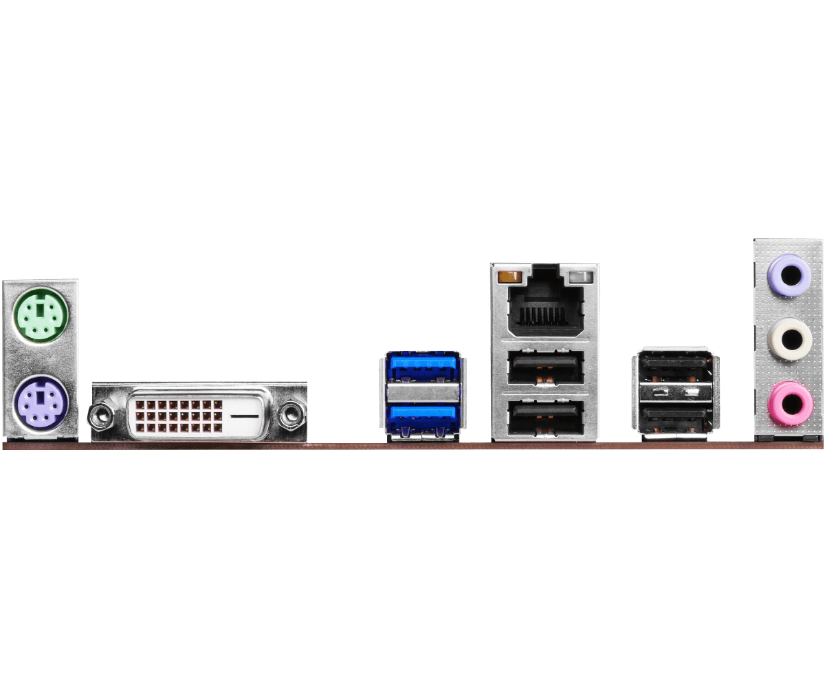 Материнская плата S-1151 ASRock H110M-DGS, iH110, 2*DDR4, 4*SATA3, PCIex16, PCIex1, DVI-D, 2*USB2.0, 2*USB3.0 - фото 2 - id-p61638475
