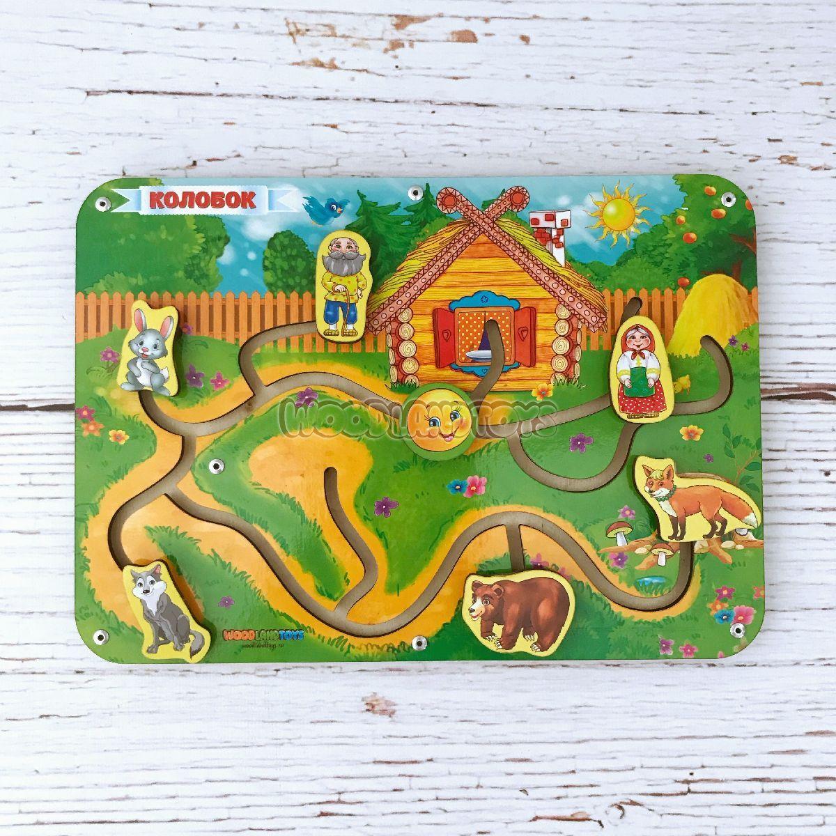Woodland Деревянный лабиринт - пара "Колобок"
