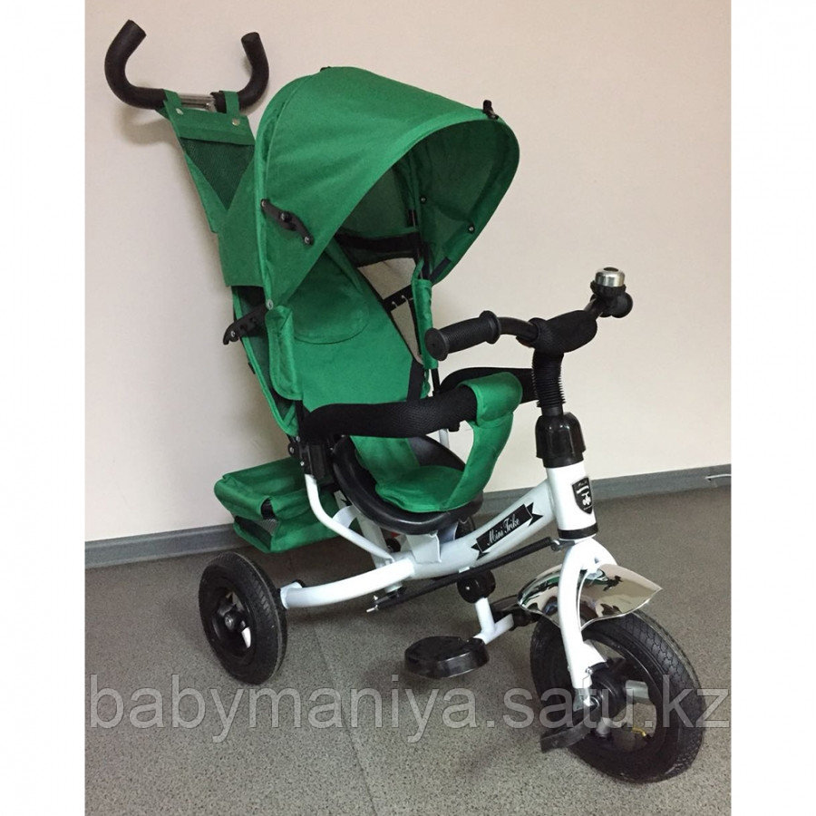Трехколесный велосипед MINI TRIKE 950D зелёный, белая рама