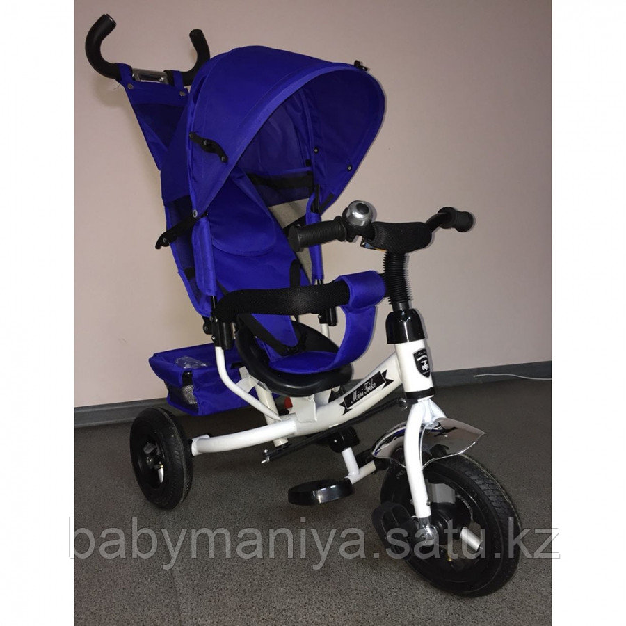 Трехколесный велосипед MINI TRIKE 950D синий, белая рама