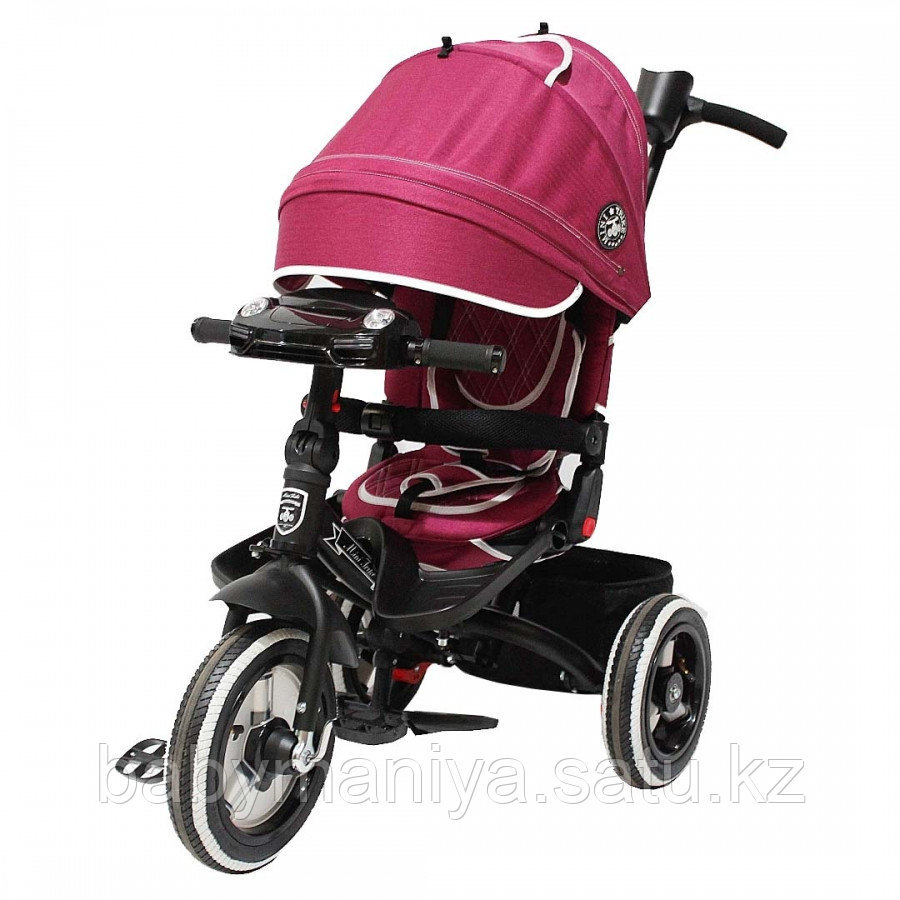 Трехколесный велосипед Mini Trike T400 Burgundy Jeans бордовый