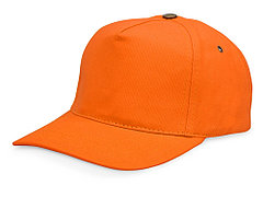 Бейсболка New York  5-ти панельная  с металлической застежкой и фурнитурой, оранжевый