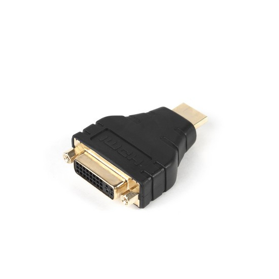 SHIP AD103P Переходник HDMI Male на DVI 24+5 Female, Маленький пластиковый адаптер, Пол. пакет, Чёрный
