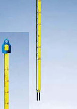 Термометр технический (-10..+200) прямой ртутный, ц.д.1, длина 305 мм, полностью погружаемый (MBL). Снят с пр-ва