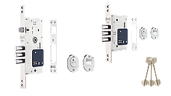 Замок врезной сувальный Kale Kilit 252 RL для металлических дверей 5 ключей
