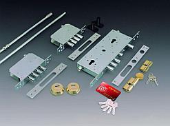 Замок врезной KALE 256 с цилиндром/с тягами 5 точек запирания