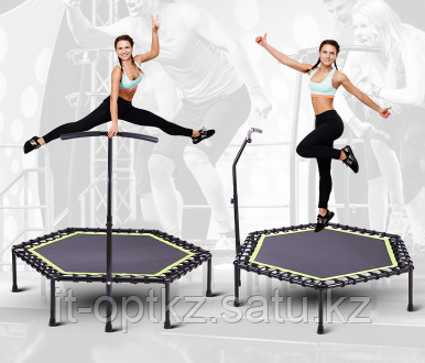 Фитнес батут для джампинга с ручкой LeeFitness Pro