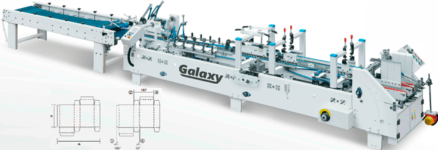Автоматическая фальце-склеивающая машина Galaxy-580PFT