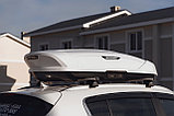 Автобокс Broomer Venture белый глянец 430 л. 187х89х40 см с быстрой системой Fast Mount, фото 5