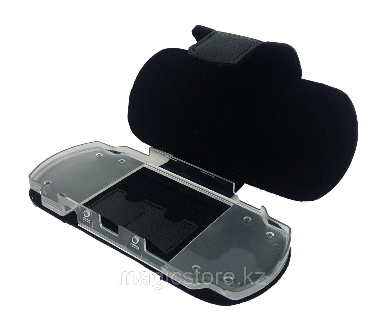 Чехол кожаный на застежке с креплением Sony PSP Slim 2000/3000 Pouch Panther Lord, черный - фото 1 - id-p58970471