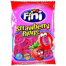 Жев.мармелад "Strawberry rings" клубничные кольца 90гр   /FINI Испания/