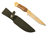 Нож "Охота на лося" (сталь нержавеющая "ЭИ-107") - Купить в Казахстане