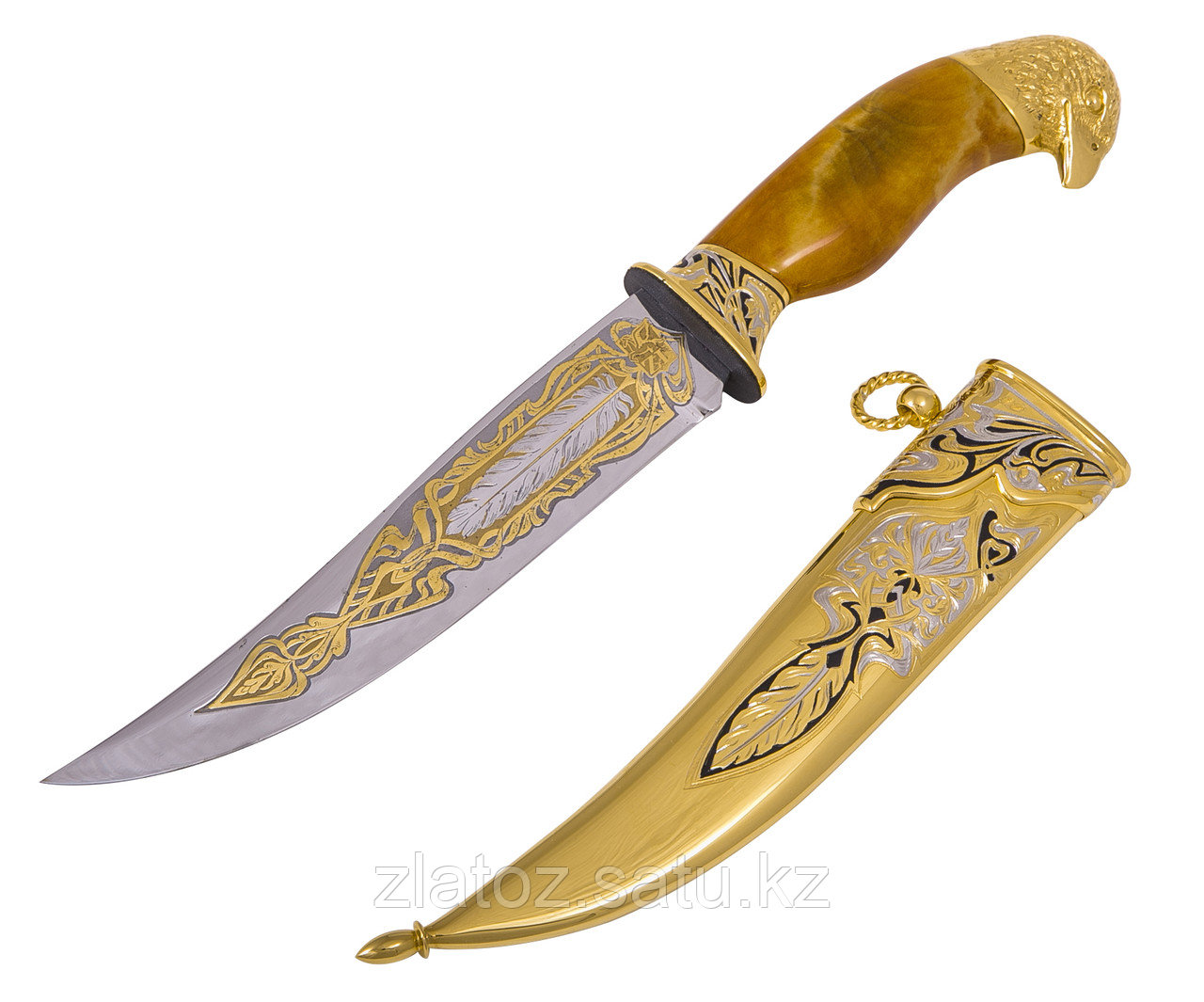Нож ЦМ "Сокол" (сталь нержавеющая "ЭИ-107") - Купить в Казахстане - фото 3