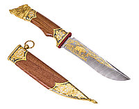 Нож из дамасской стали ручной работы ЦМ - Купить в Казахстане