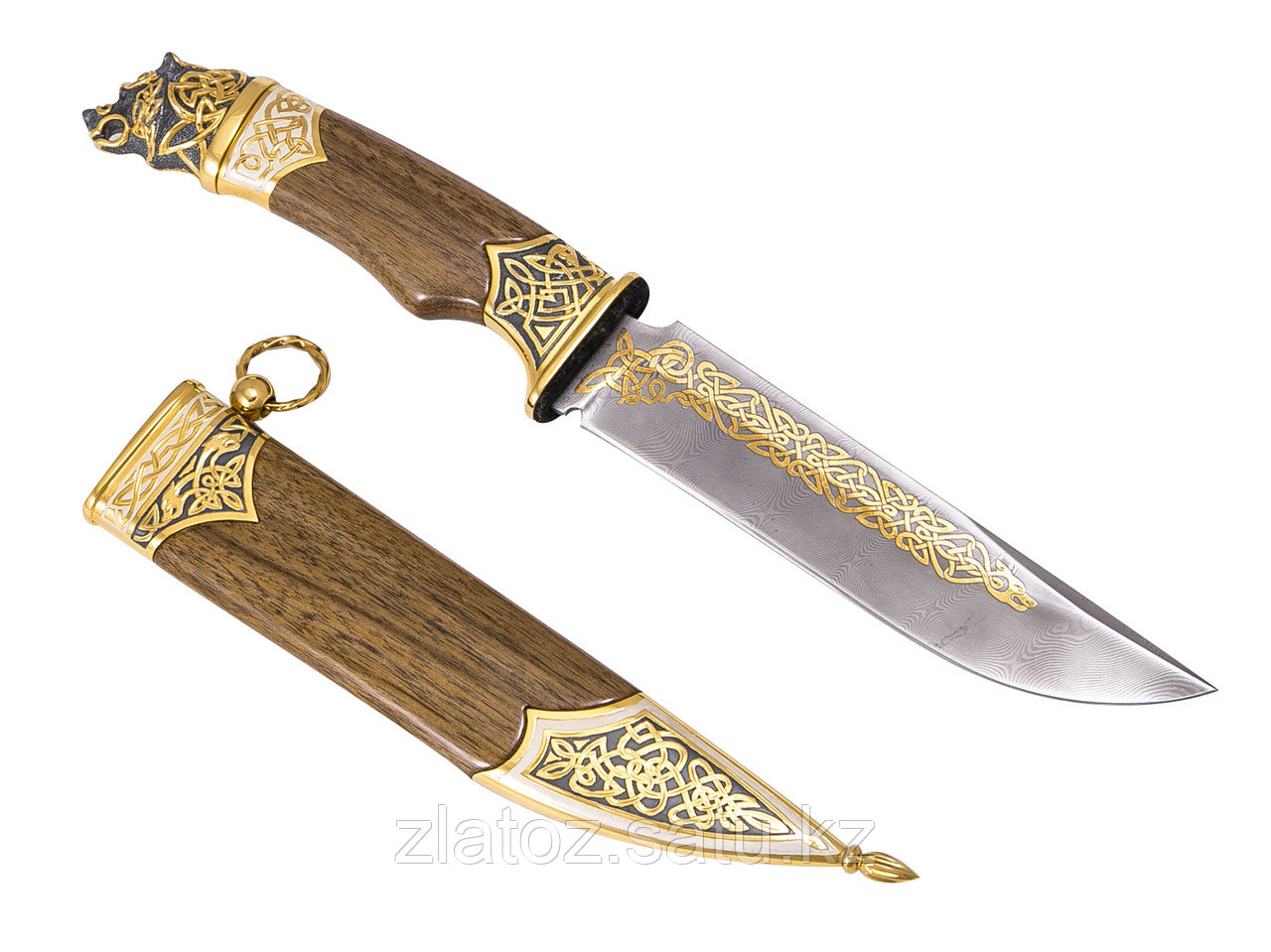Нож из дамасской стали ручной работы ЦМ - Купить в Казахстане - фото 1 - id-p61718596